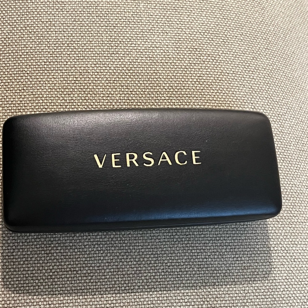 Versace Black and Gold Eyewear Case